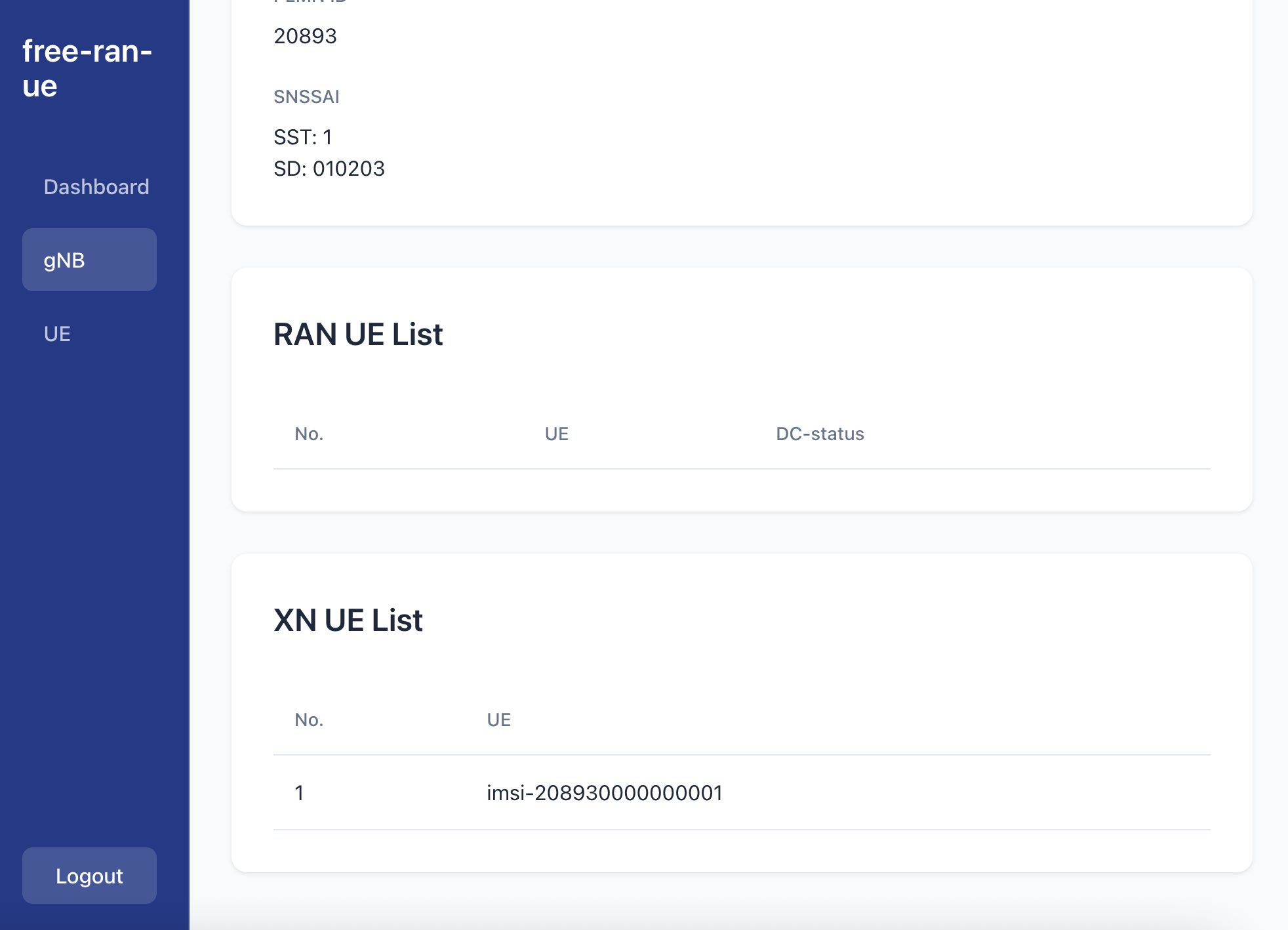 free-ran-ue-gNB-xnue